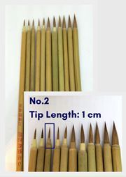 Chinese Calligraphy/Painting Brush - Outlining No.2 (Wolf Hair)