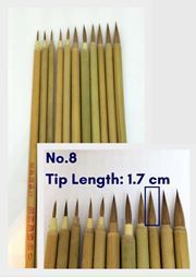 Chinese Calligraphy/Painting Brush - Outlining No.8 (Wolf Hair)