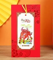 2021 Year of the Ox New Year Card