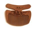 Traditional Chinese Wooden Decotive Flower and Bird Comb