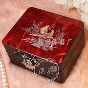 Traditional Chinese Rectangular Red Jewellery Box